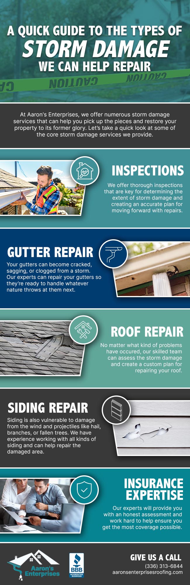 We’re your go-to storm damage repair professionals.
