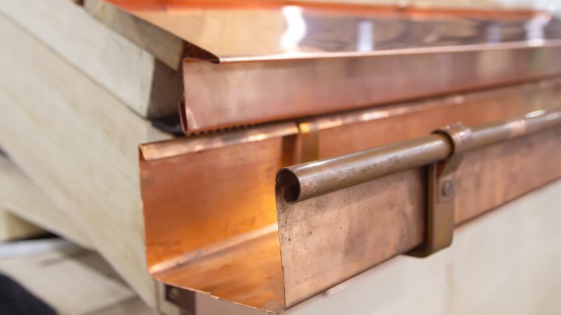 Copper Gutters in Thomasville, North Carolina